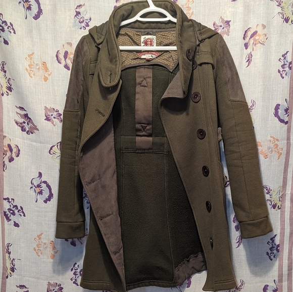 Three Stones Coat - Fleece with Suede - Picture 3 of 8